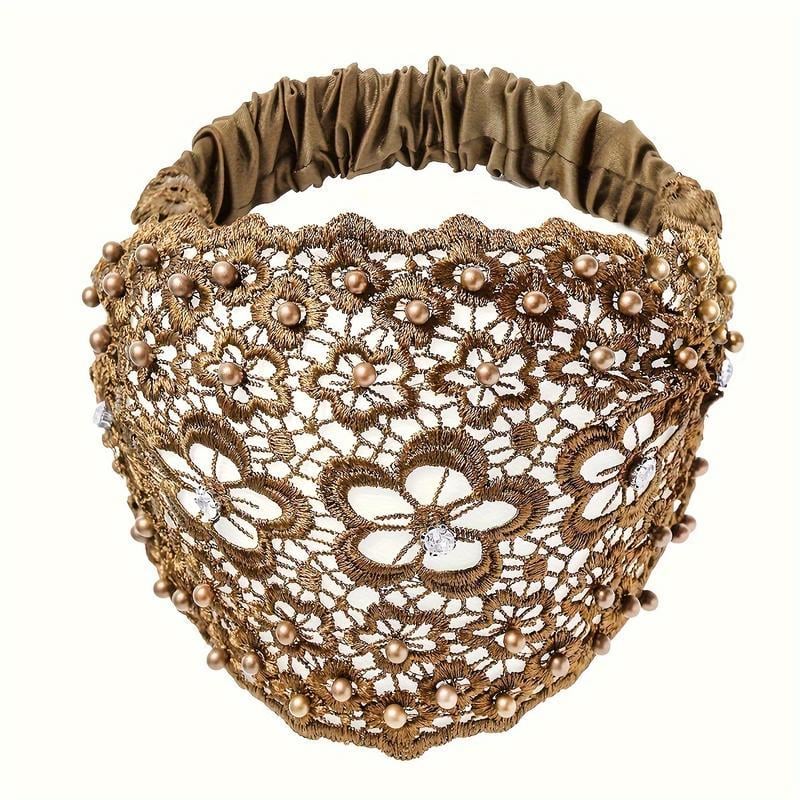 🔥Hot Sale Promotion 49% OFF🎁 Boho-chic Crystal & Pearl Embellished Wide Headbands for Women