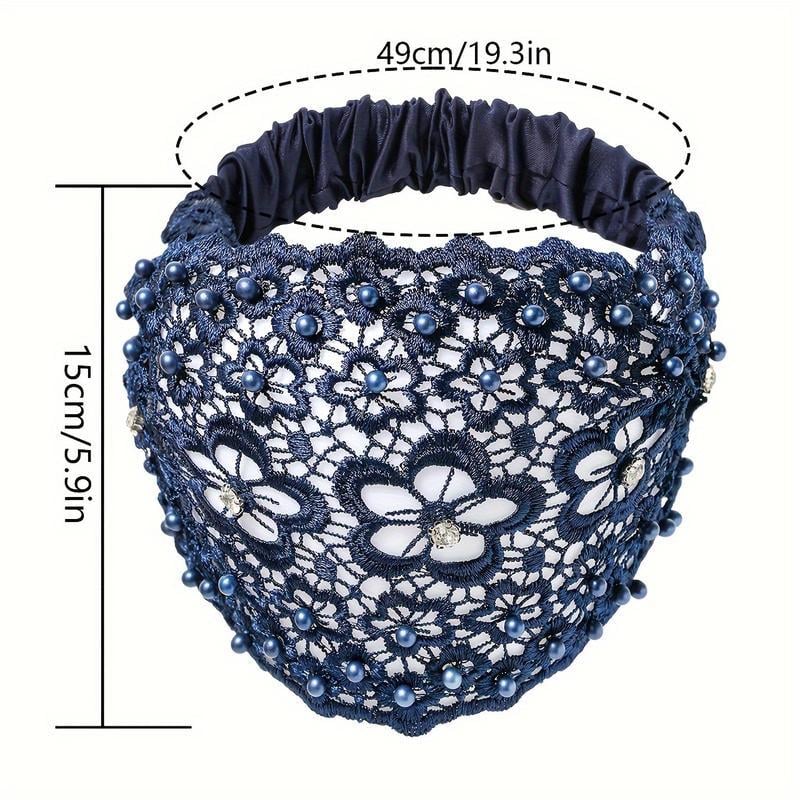 🔥Hot Sale Promotion 49% OFF🎁 Boho-chic Crystal & Pearl Embellished Wide Headbands for Women