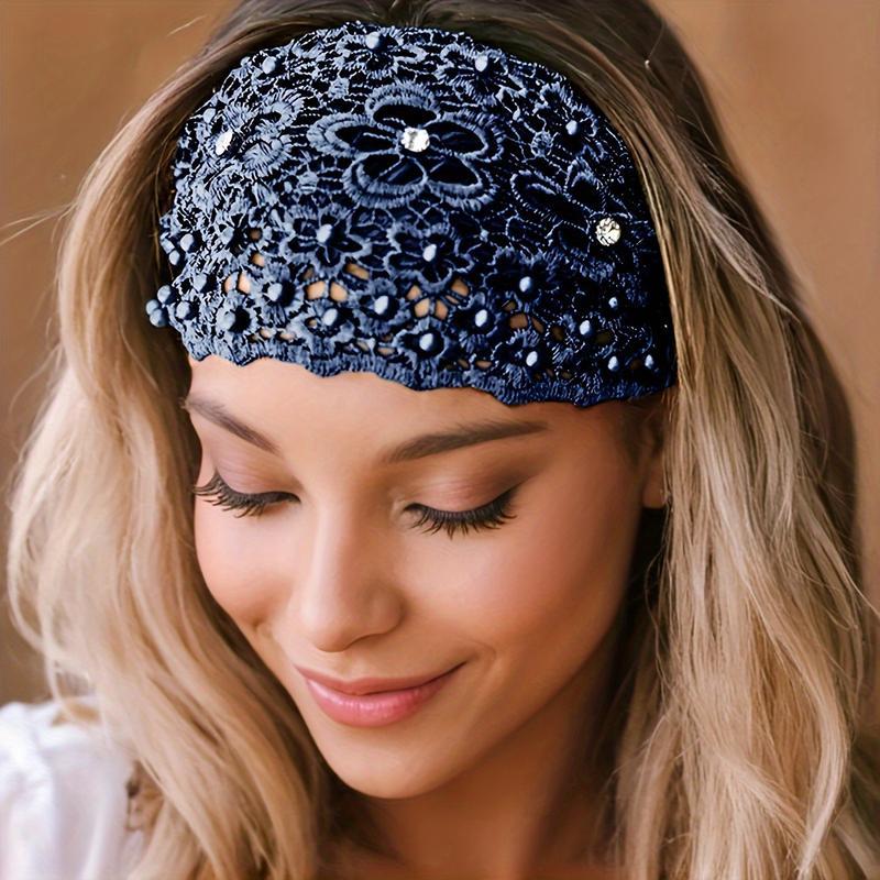 🔥Hot Sale Promotion 49% OFF🎁 Boho-chic Crystal & Pearl Embellished Wide Headbands for Women