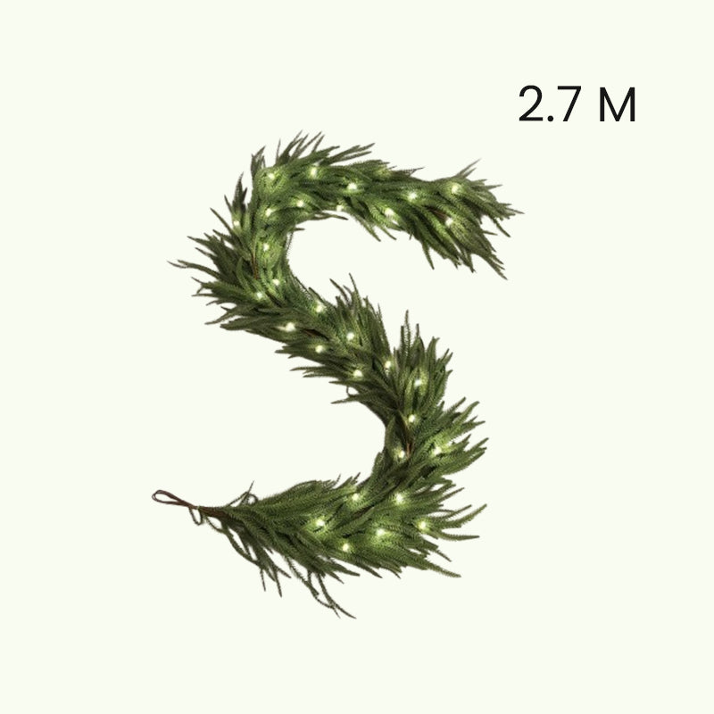 LED Christmas Cedar Wreath