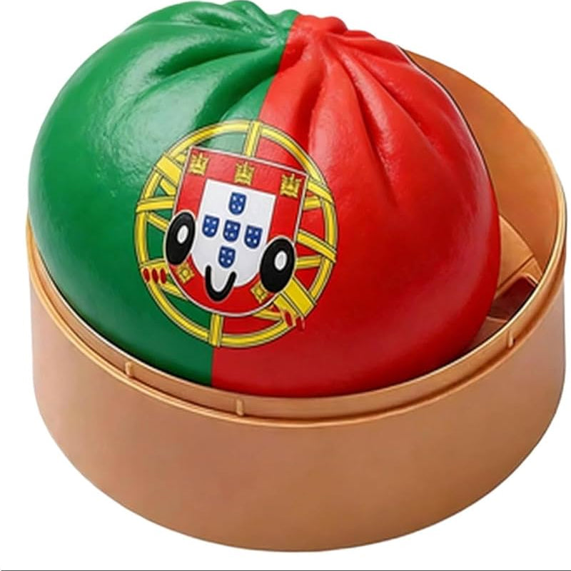 New 2026 World Cup Nation Flag Steamed Bun Squishy Stress Relief Toy