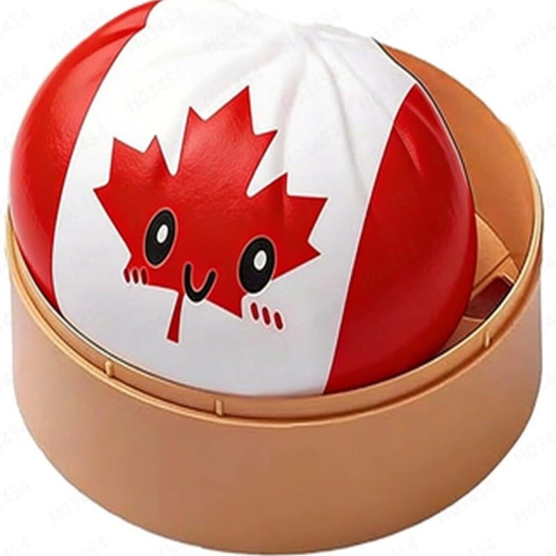 New 2026 World Cup Nation Flag Steamed Bun Squishy Stress Relief Toy
