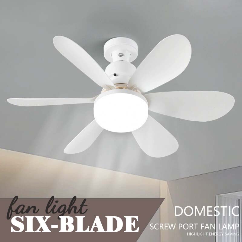 🌟 Zesbladige Ventilatorlamp — Breng comfort en verkoeling in elke ruimte! 🌿/🌟 Six-blade fan light