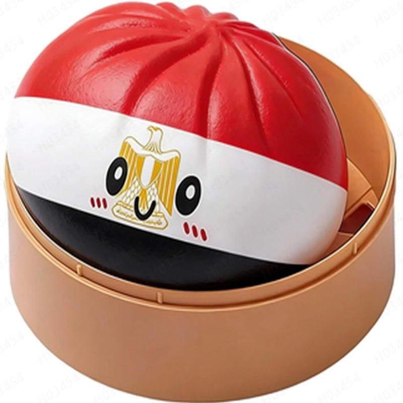 New 2026 World Cup Nation Flag Steamed Bun Squishy Stress Relief Toy