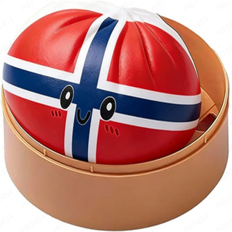 New 2026 World Cup Nation Flag Steamed Bun Squishy Stress Relief Toy