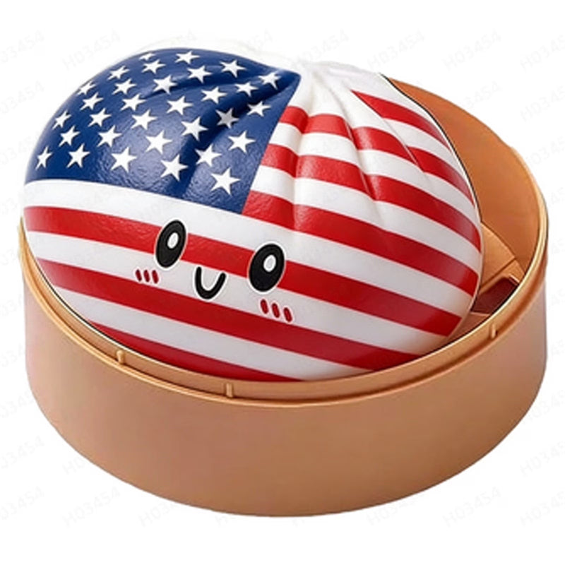 New 2026 World Cup Nation Flag Steamed Bun Squishy Stress Relief Toy
