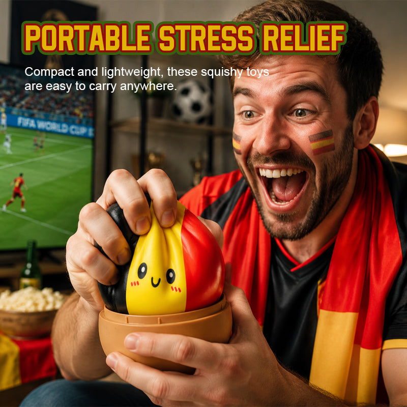 New 2026 World Cup Nation Flag Steamed Bun Squishy Stress Relief Toy