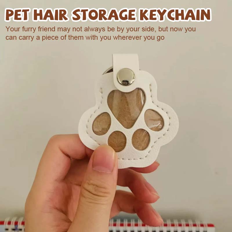 Pet Hair Storage Keychain