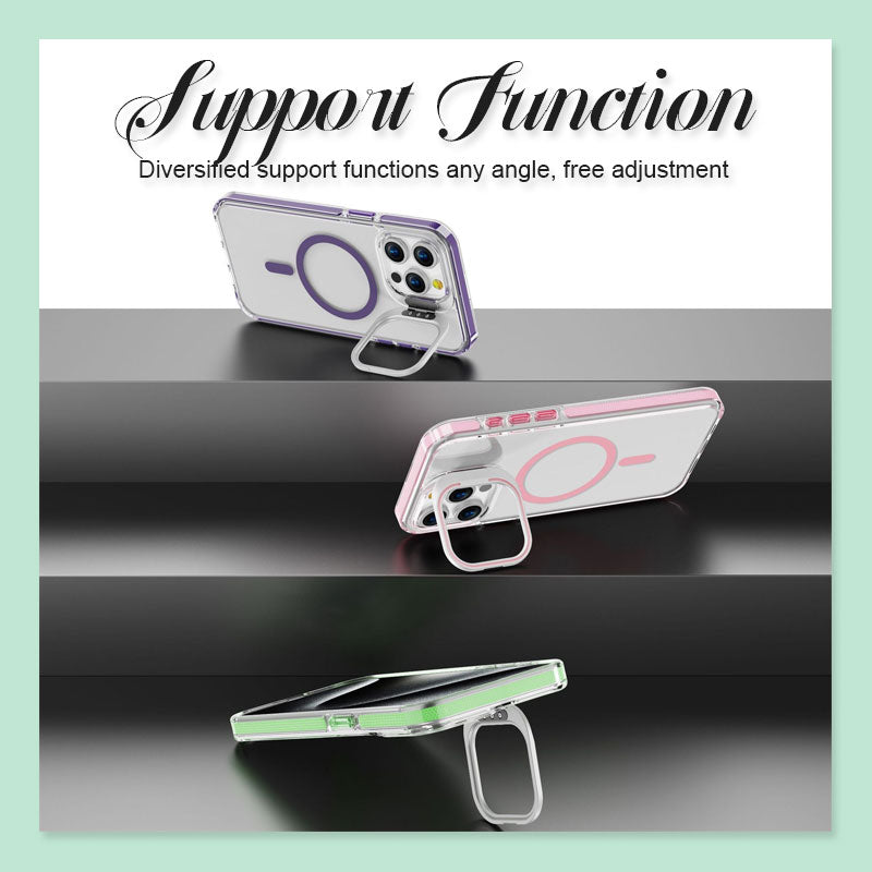 Transparent Two-Tone Magnetic Phone Case