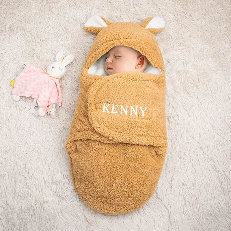 Personalized Bunny Baby Swaddle