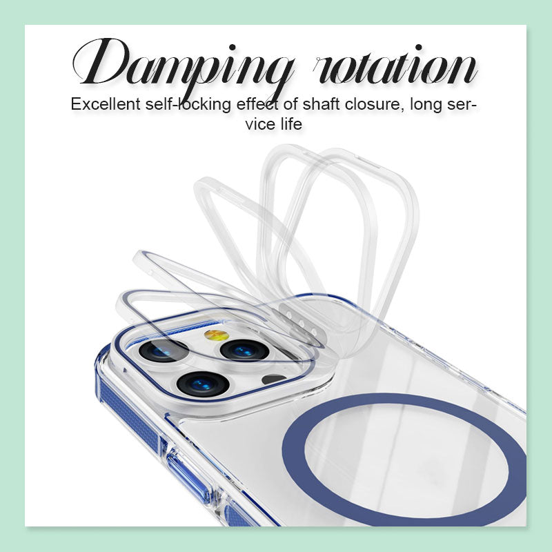 Transparent Two-Tone Magnetic Phone Case
