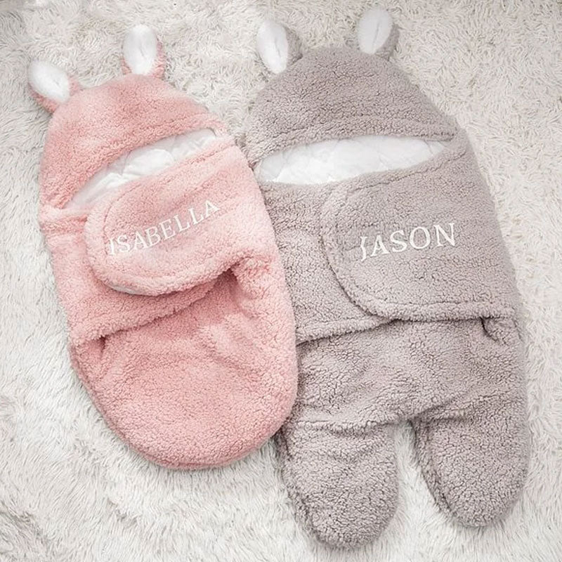Personalized Bunny Baby Swaddle