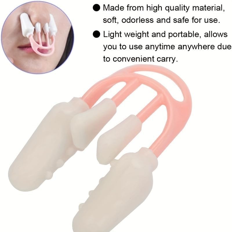 fashion mania Nose Shaper Clip, Pain-free Nose Bridge Straightener Corrector, Beauty Up Lifting Soft Safety Silicone Tool Wide Crooked Nose For Women Men