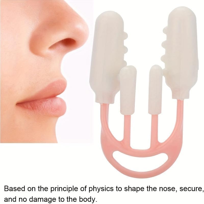 fashion mania Nose Shaper Clip, Pain-free Nose Bridge Straightener Corrector, Beauty Up Lifting Soft Safety Silicone Tool Wide Crooked Nose For Women Men