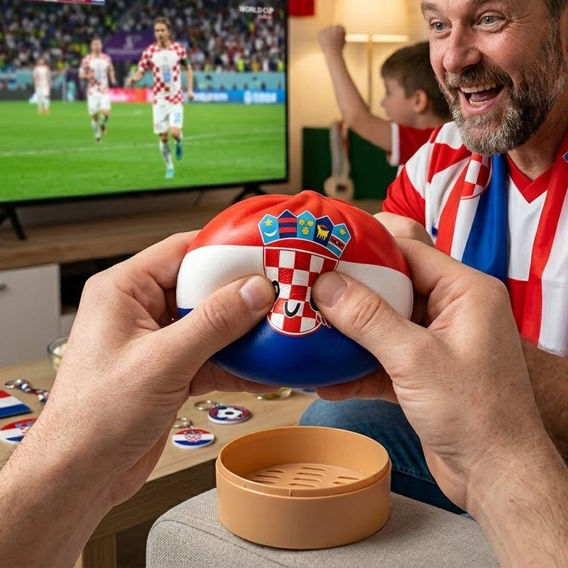 New 2026 World Cup Nation Flag Steamed Bun Squishy Stress Relief Toy