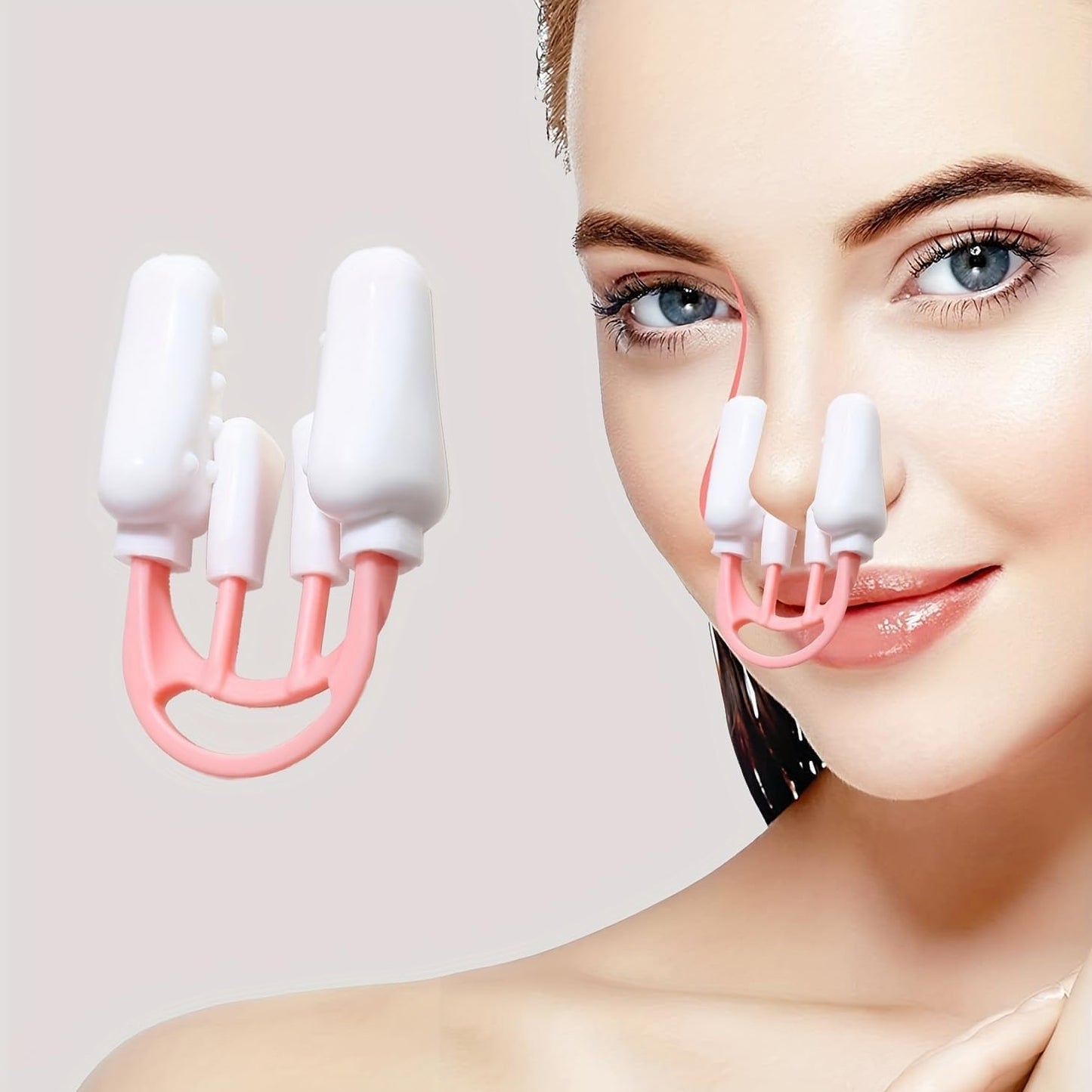 fashion mania Nose Shaper Clip, Pain-free Nose Bridge Straightener Corrector, Beauty Up Lifting Soft Safety Silicone Tool Wide Crooked Nose For Women Men