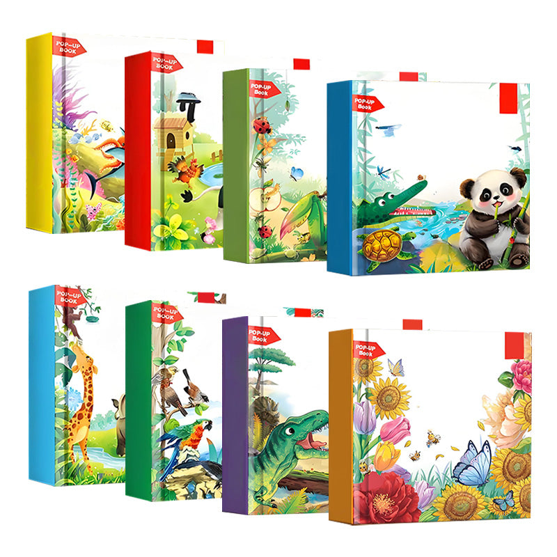 Pop-up-Buch mit Tiermotiven für Kinder/Pop-up book with animal motifs for children