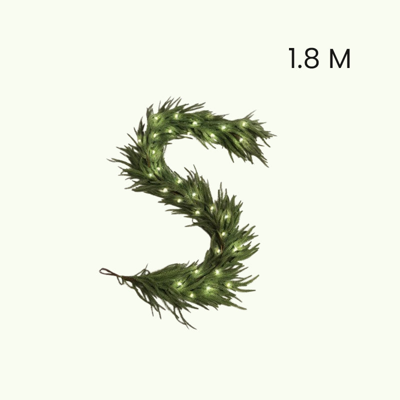 LED Christmas Cedar Wreath