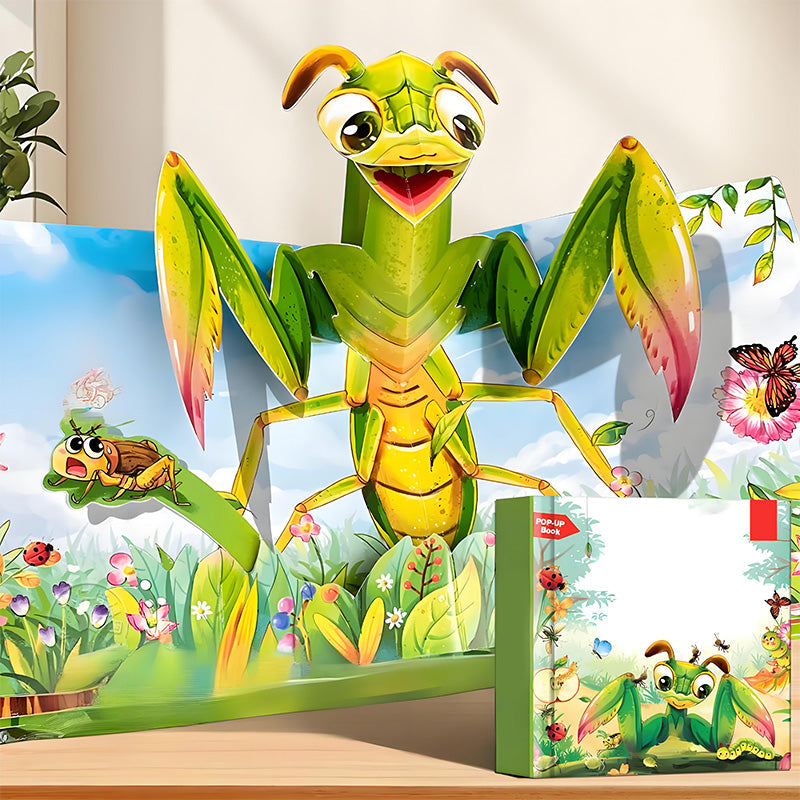 Pop-up-Buch mit Tiermotiven für Kinder/Pop-up book with animal motifs for children