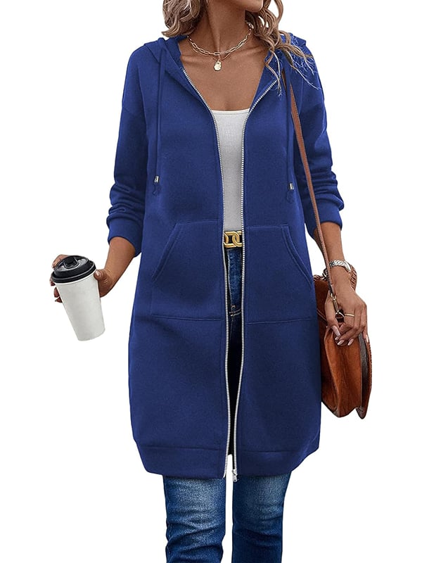 🔥 Lässiger Fleece-Kapuzenpullover mit Reißverschluss für Damen/🔥 Casual wool pullover with zipper for women