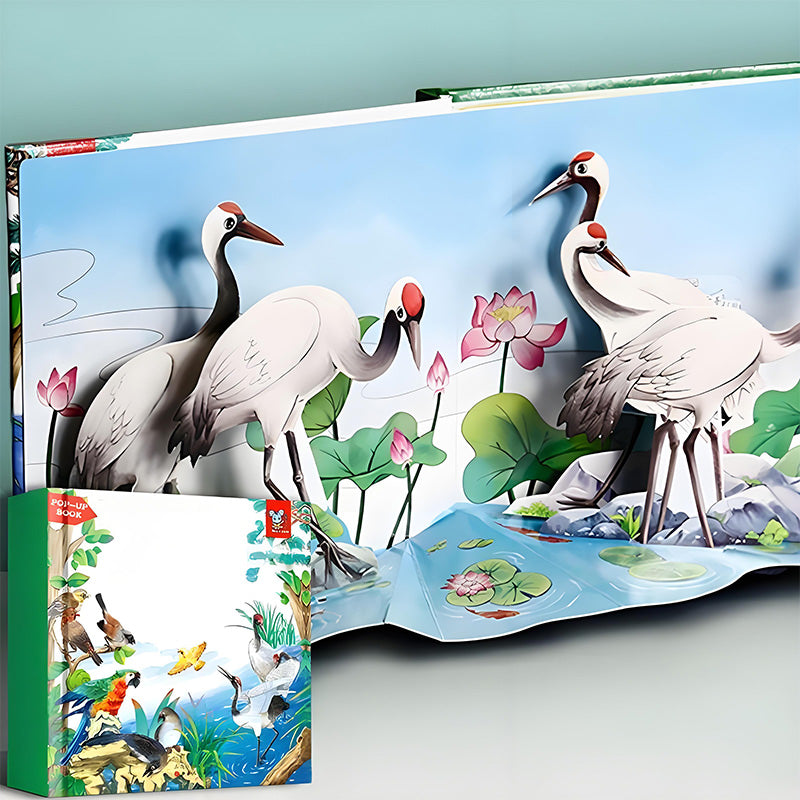 Pop-up-Buch mit Tiermotiven für Kinder/Pop-up book with animal motifs for children