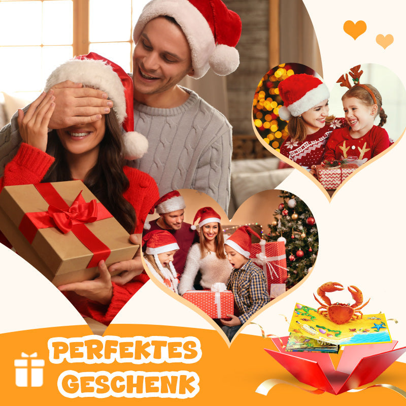 Pop-up-Buch mit Tiermotiven für Kinder/Pop-up book with animal motifs for children