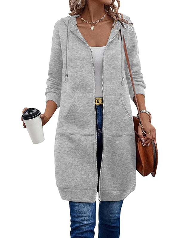 🔥 Lässiger Fleece-Kapuzenpullover mit Reißverschluss für Damen/🔥 Casual wool pullover with zipper for women