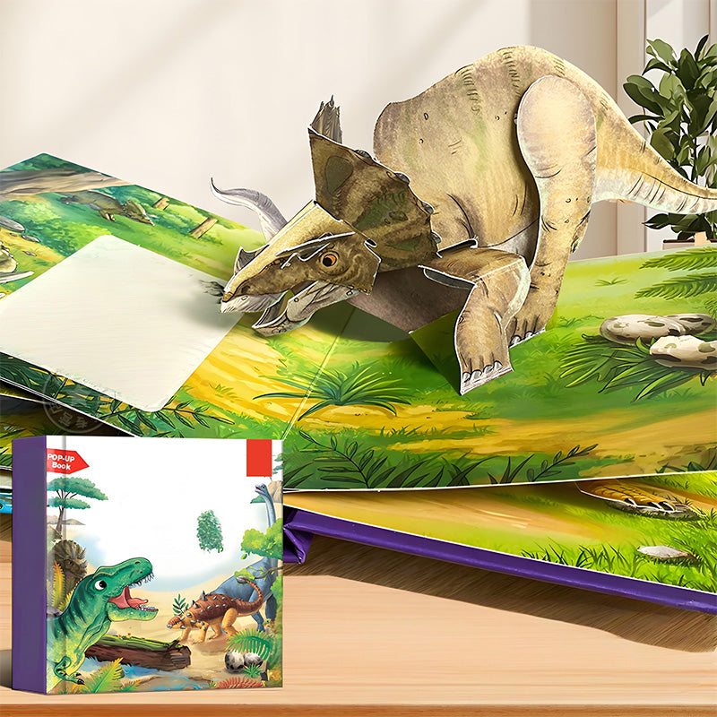 Pop-up-Buch mit Tiermotiven für Kinder/Pop-up book with animal motifs for children