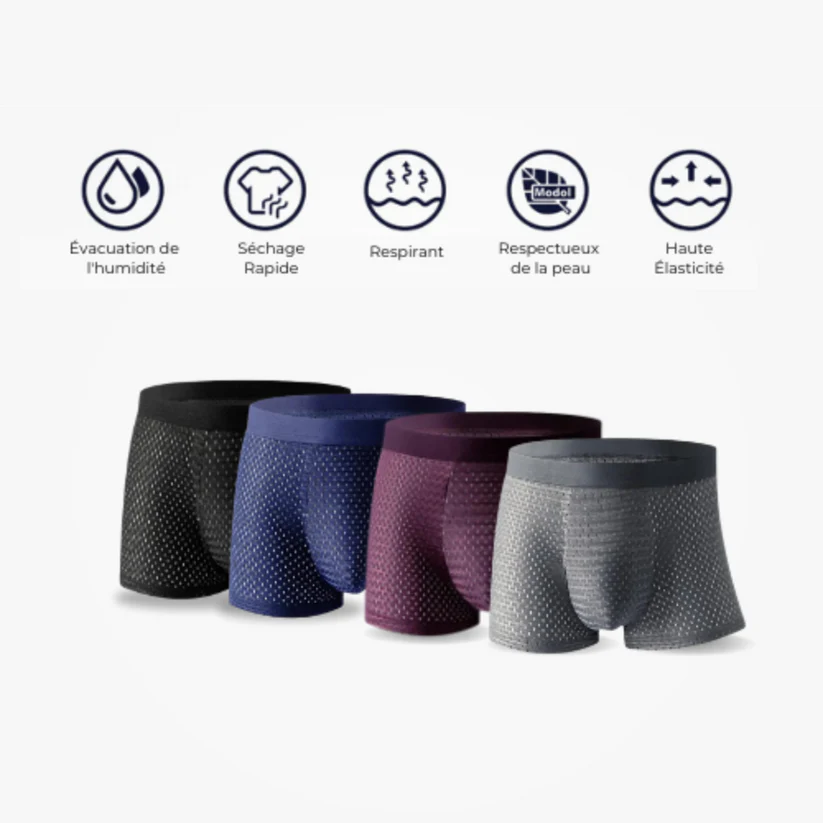 Boxershorts aus Bambusfaser - Seidig weich und atmungsaktiv